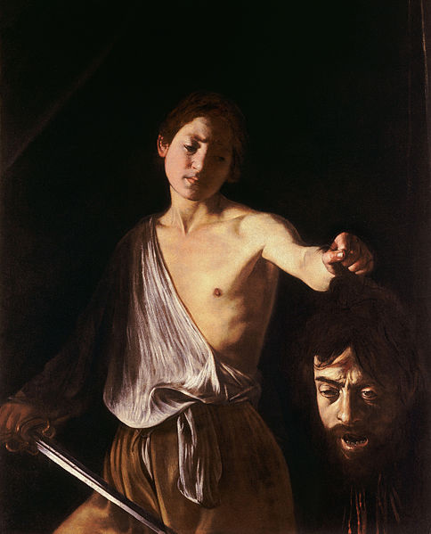 Caravaggio, c. 1609. David con la cabeza de Goliat 